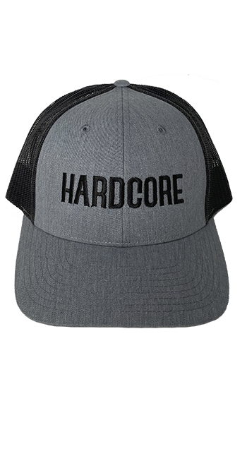 Hardcore Hat, Gray & Black  